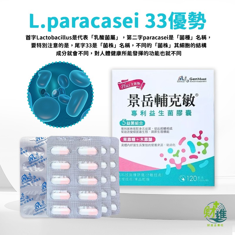 景岳輔克敏益生菌膠囊 120+30顆-細節圖8