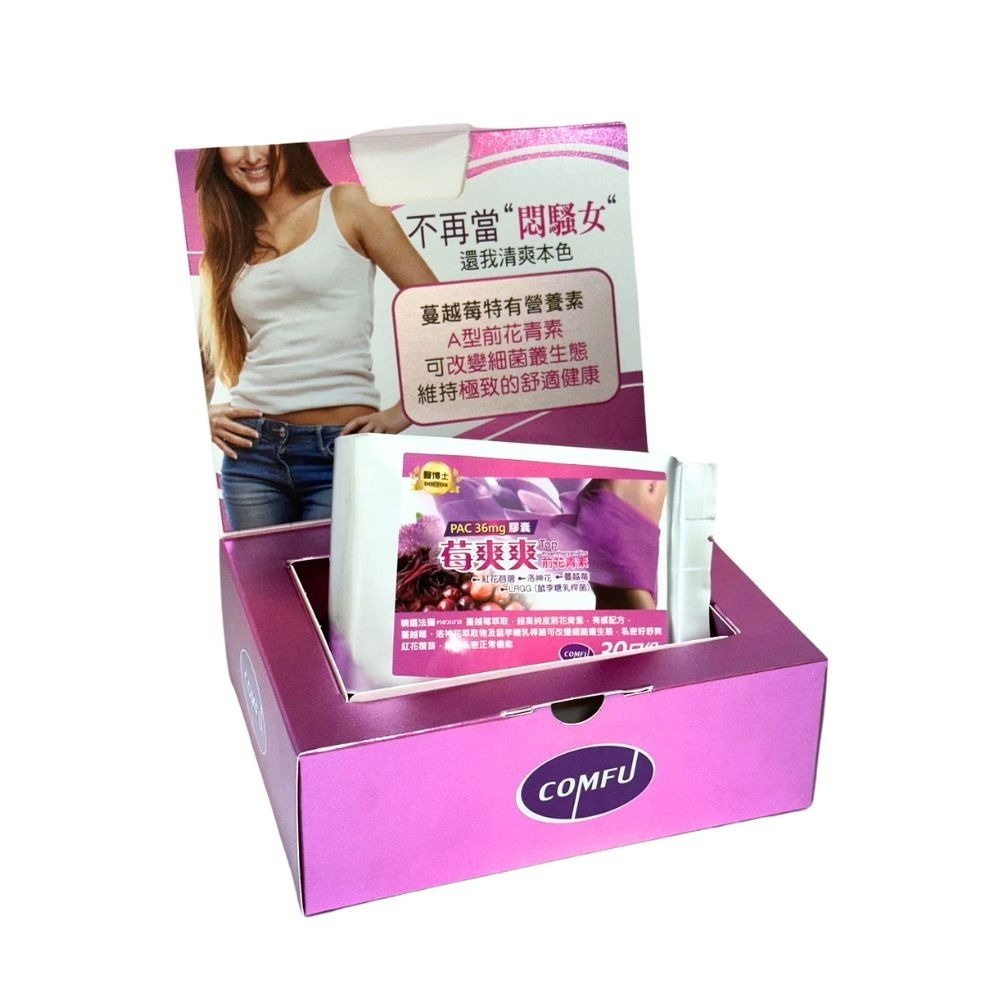 康甫 醫博士莓爽爽PAC36膠囊 30粒 蔓越莓 洛神花 紅花蓿苜 lrgg 鼠李醣乳桿菌 pac 莓爽爽-細節圖3