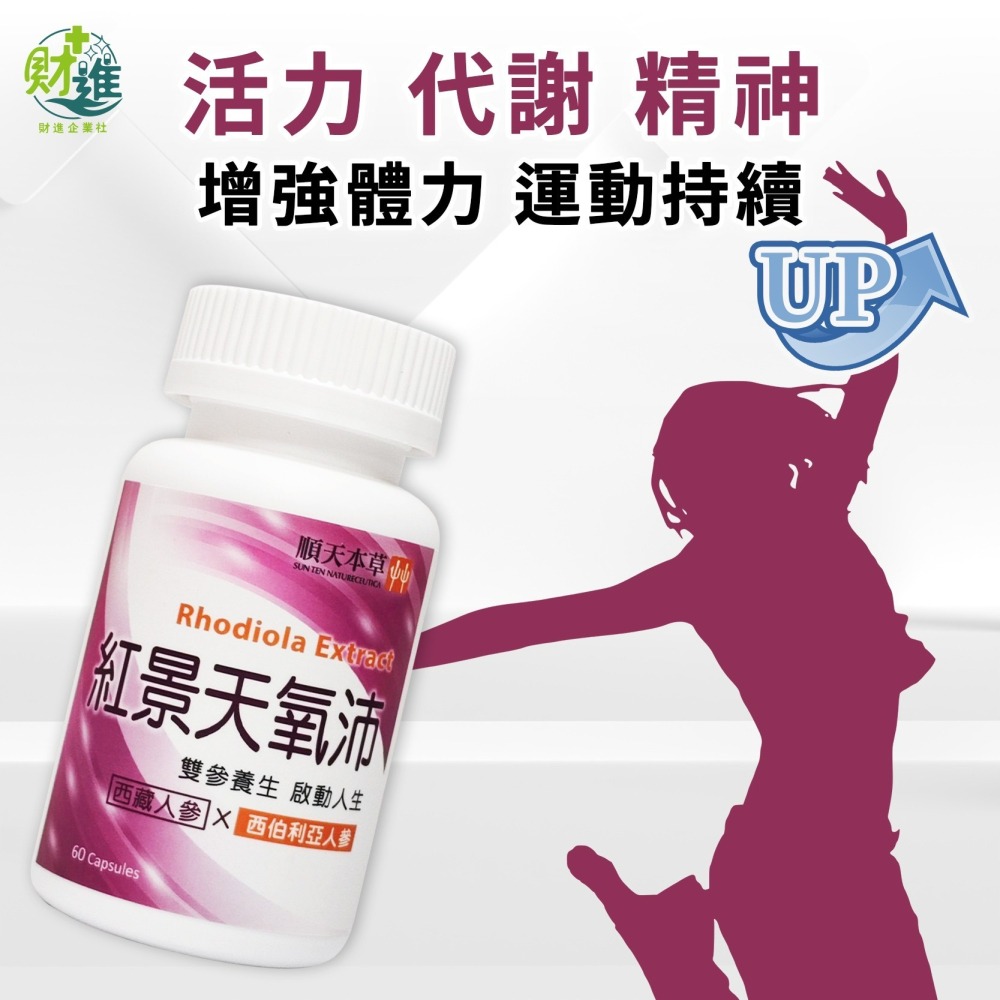 紅景天氧沛膠囊 紅景天 順天堂 60顆 順天本草 紅景天膠囊 紅景天氧沛-細節圖5