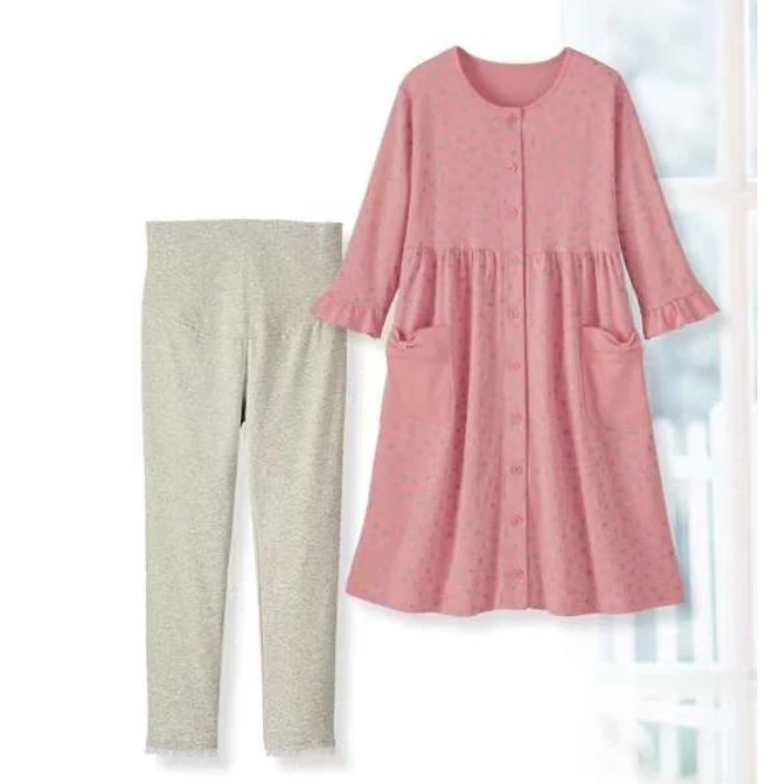 DL哆愛 月子服 孕婦套裝 哺乳睡衣 產後月子服 孕婦裝 冬天孕婦裝 哺乳衣套裝 哺乳衣 孕婦褲 月子褲 長袖哺乳衣-細節圖8