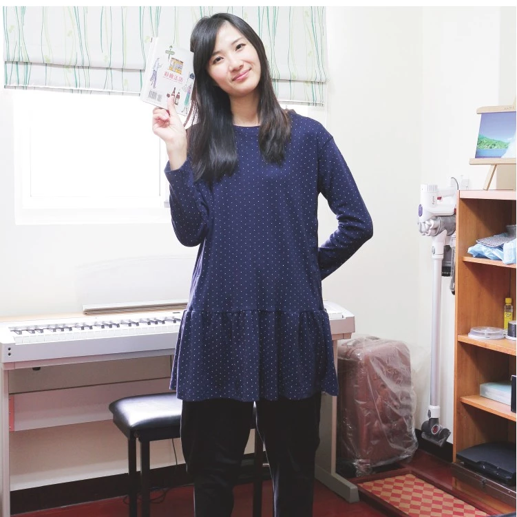 DL哆愛日本純月子服套裝 哺乳睡衣 產後月子服 孕婦褲 哺乳衣套裝 水玉點點哺乳衣 可調式孕婦褲 月子褲 長袖哺乳衣-細節圖3