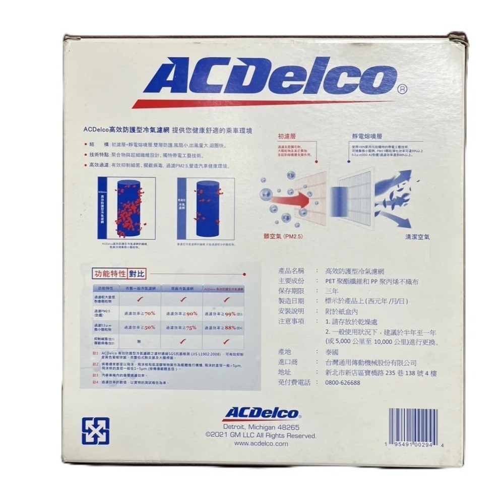 Acdelco冷氣濾網 靜電棉 CC WISH VIOS SIENTA Sienna HILUX GRANVIA 皇冠-細節圖5