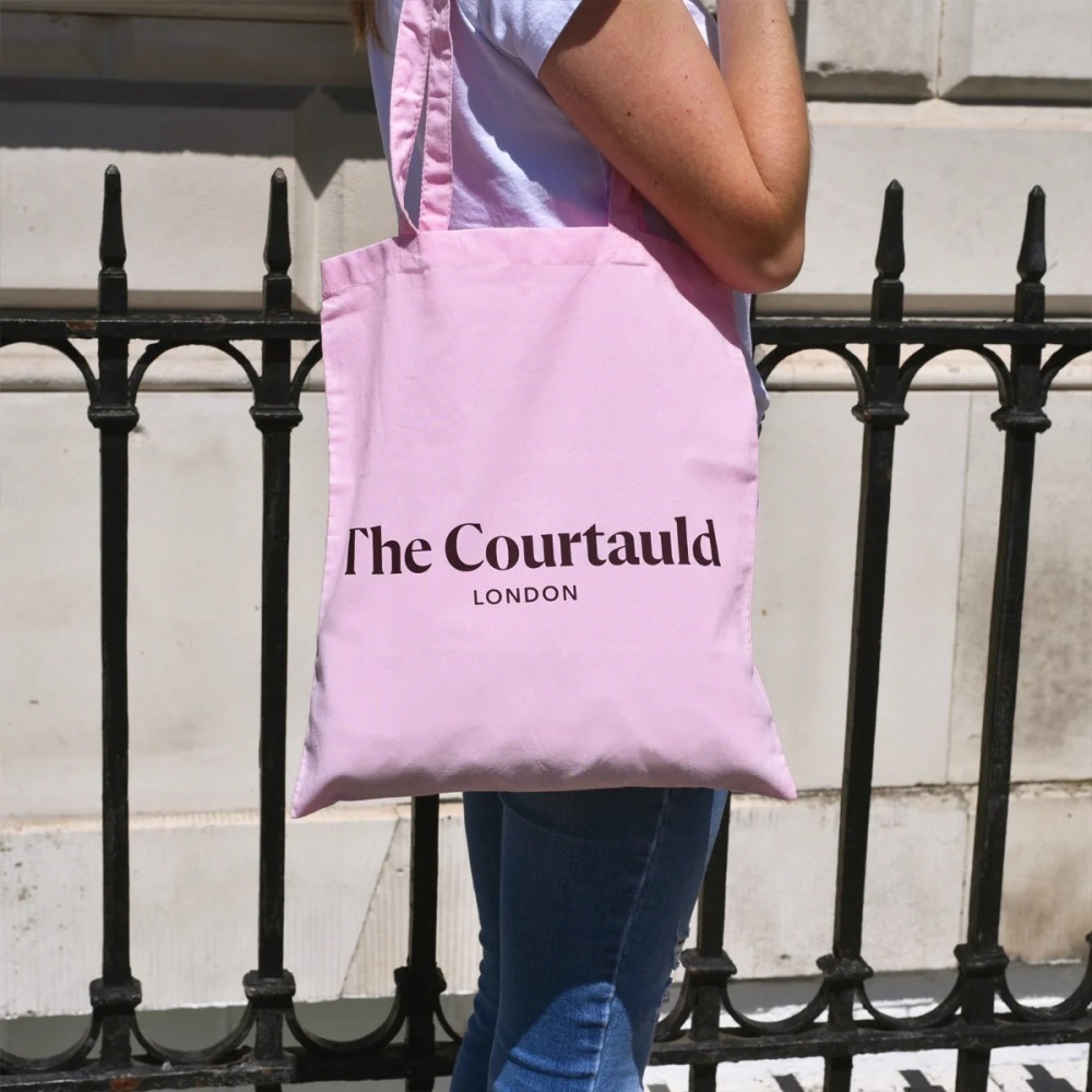 現貨 Courtauld London Tote Bag 馬卡龍色帆布袋 托特包 英國美術館 英國正品🇬🇧-細節圖4