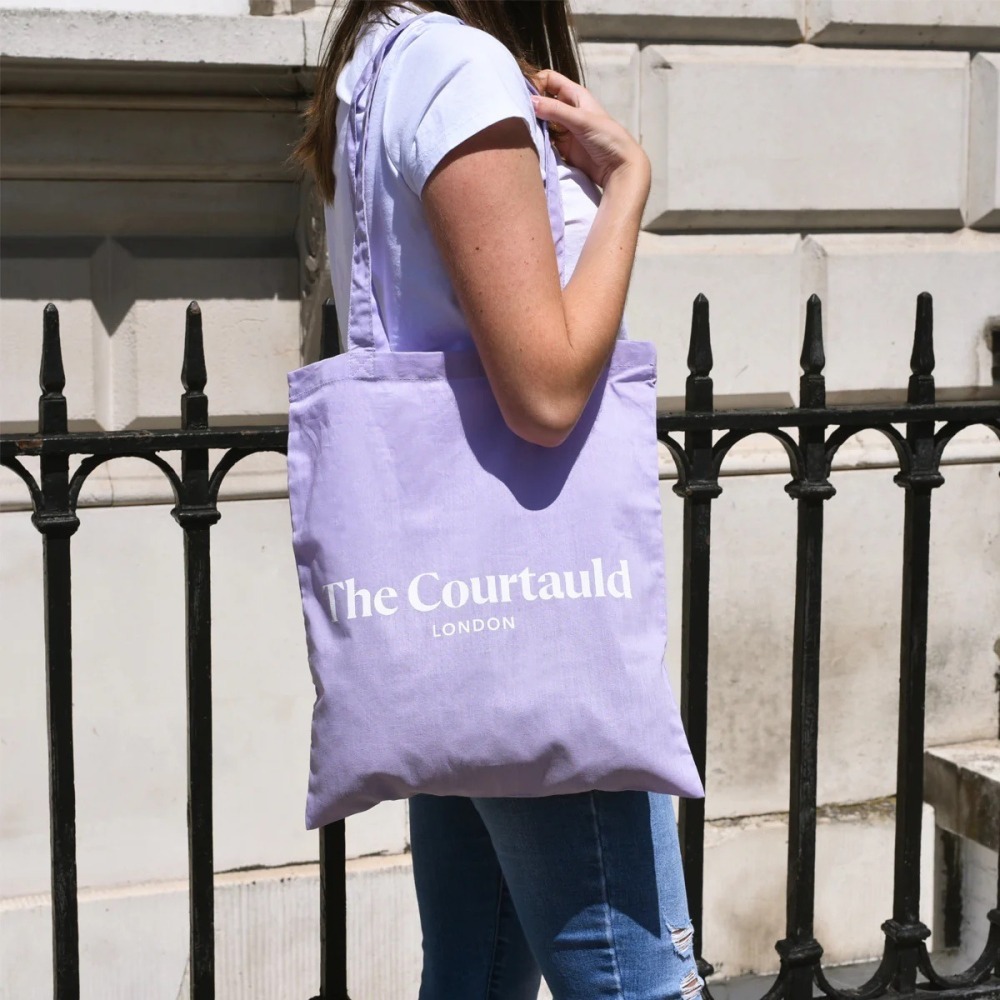 現貨 Courtauld London Tote Bag 馬卡龍色帆布袋 托特包 英國美術館 英國正品🇬🇧-細節圖6