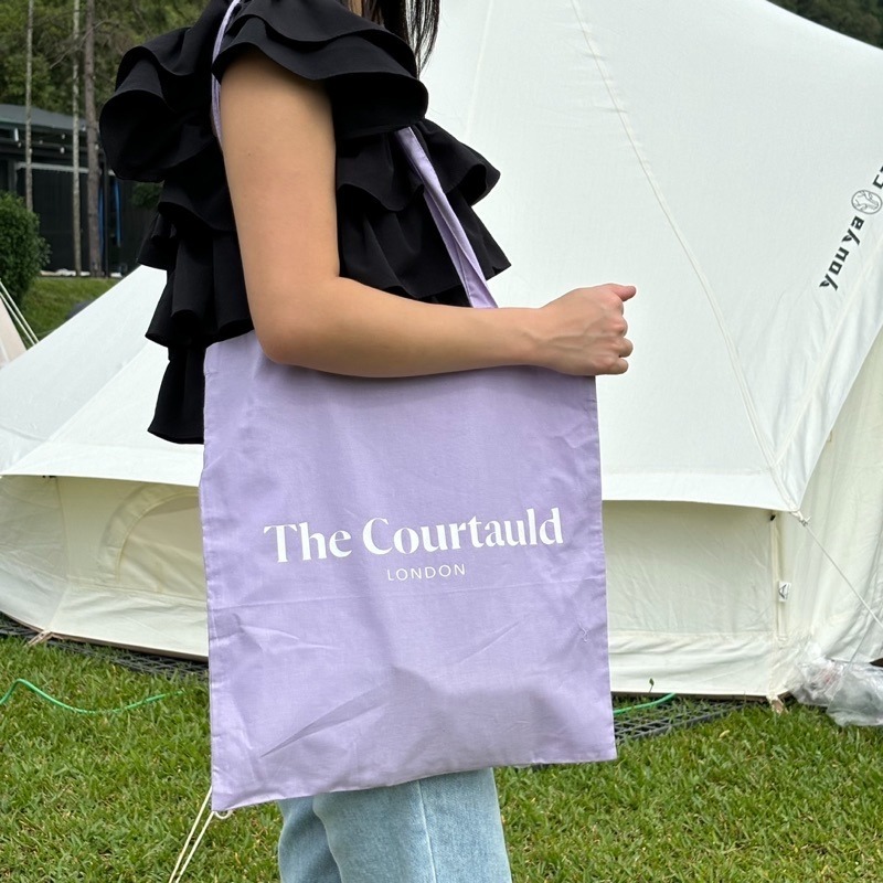 現貨 Courtauld London Tote Bag 馬卡龍色帆布袋 托特包 英國美術館 英國正品🇬🇧-細節圖7