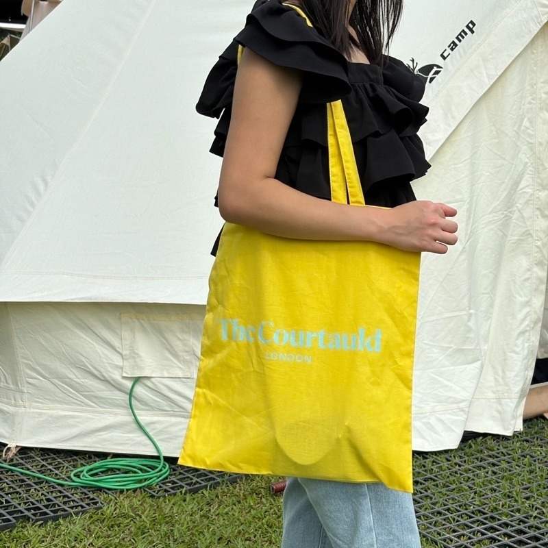 現貨 Courtauld London Tote Bag 馬卡龍色帆布袋 托特包 英國美術館 英國正品🇬🇧-細節圖10