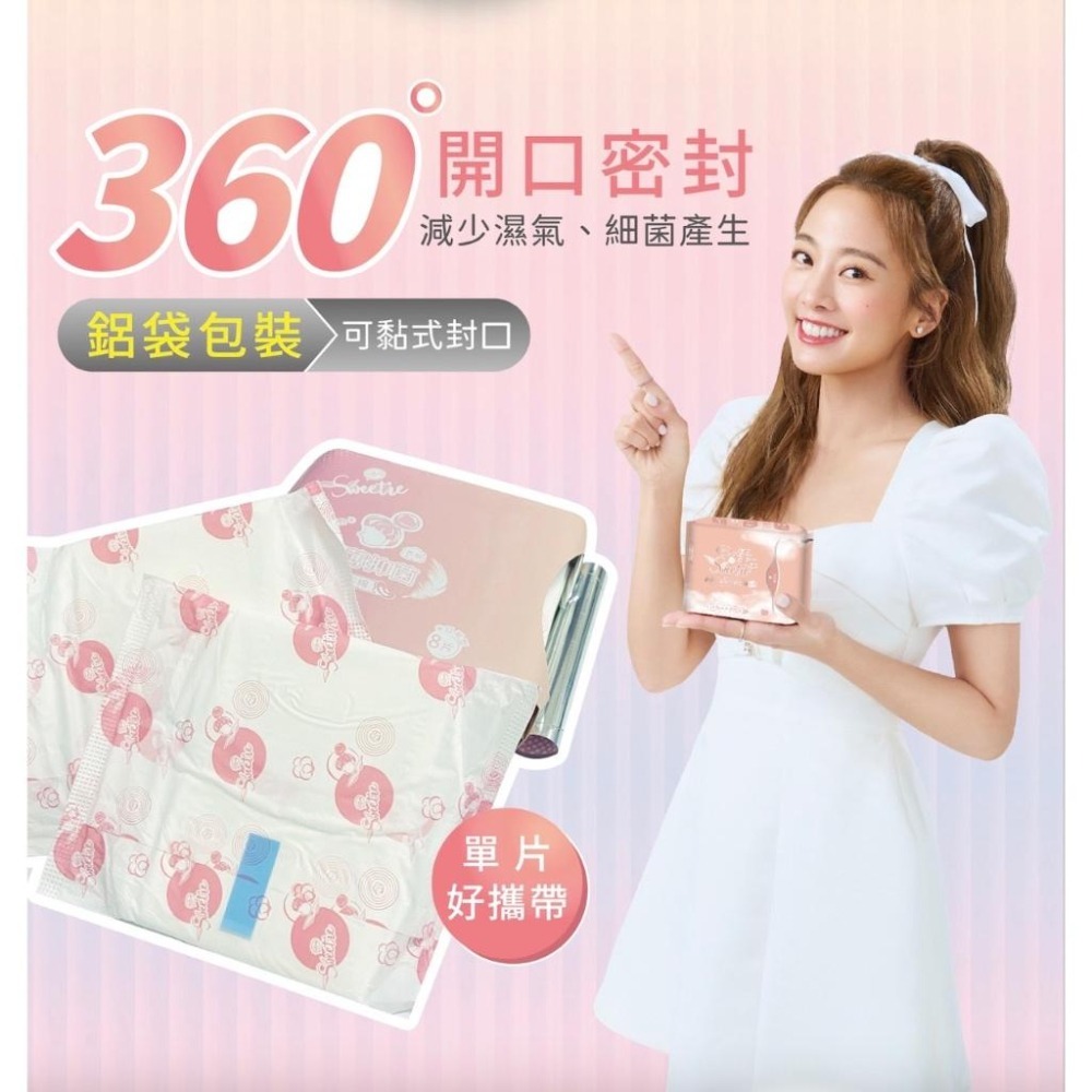 【Sweetie舒芯】＼買１送１／ 涼感日用衛生棉隨身包(2片/包) 體驗包 涼感衛生棉 日用衛生棉 舒適 透氣 試用包-細節圖5