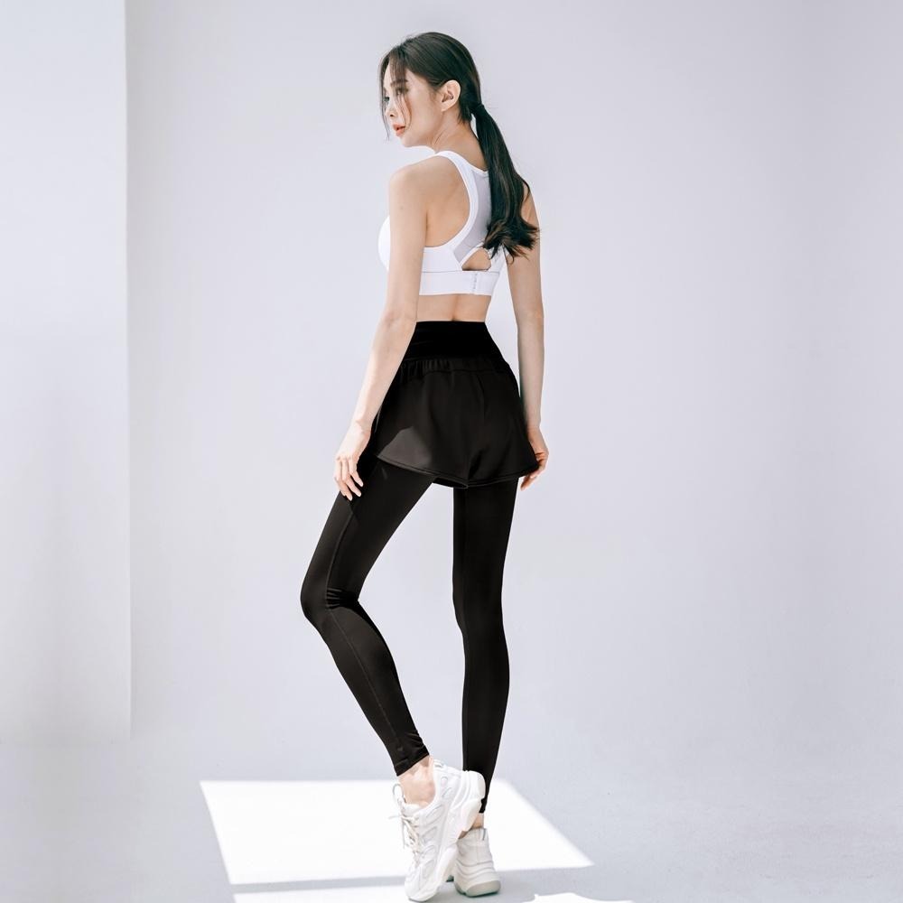 【BODYAIR】假兩件包腹柔韌九分褲(運動.健身.慢跑)-細節圖5