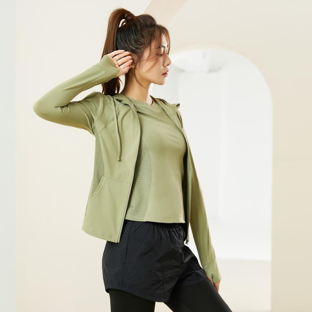 【BODYAIR】立體修身版透氣網連帽外套 任2入(運動.健身.慢跑)-細節圖6