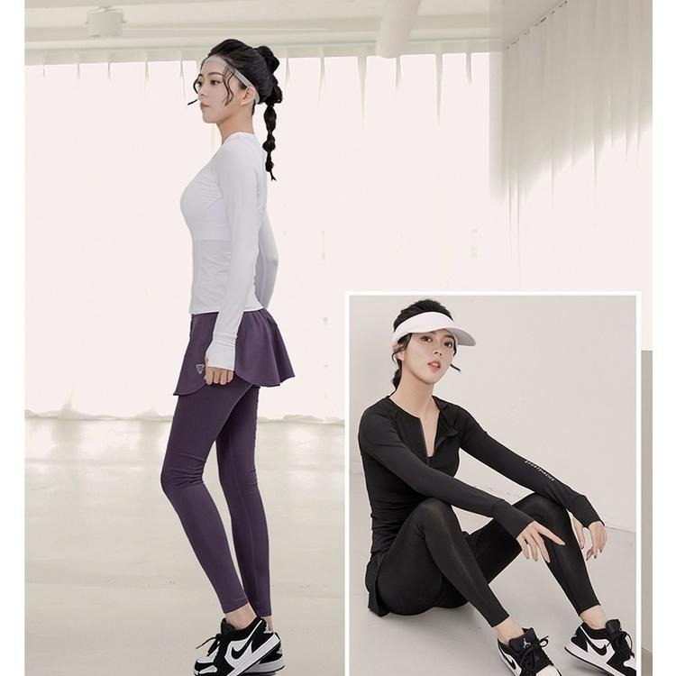 【BODYAIR】拉鍊領貼身小腰背紗長袖上衣 任2入(慢跑.運動.健身)-細節圖8