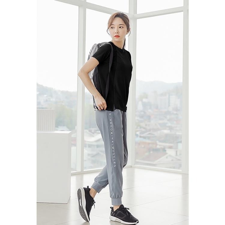 【BODYAIR】修身側文字口袋哈倫褲 任2入(運動.健身.慢跑)-細節圖6