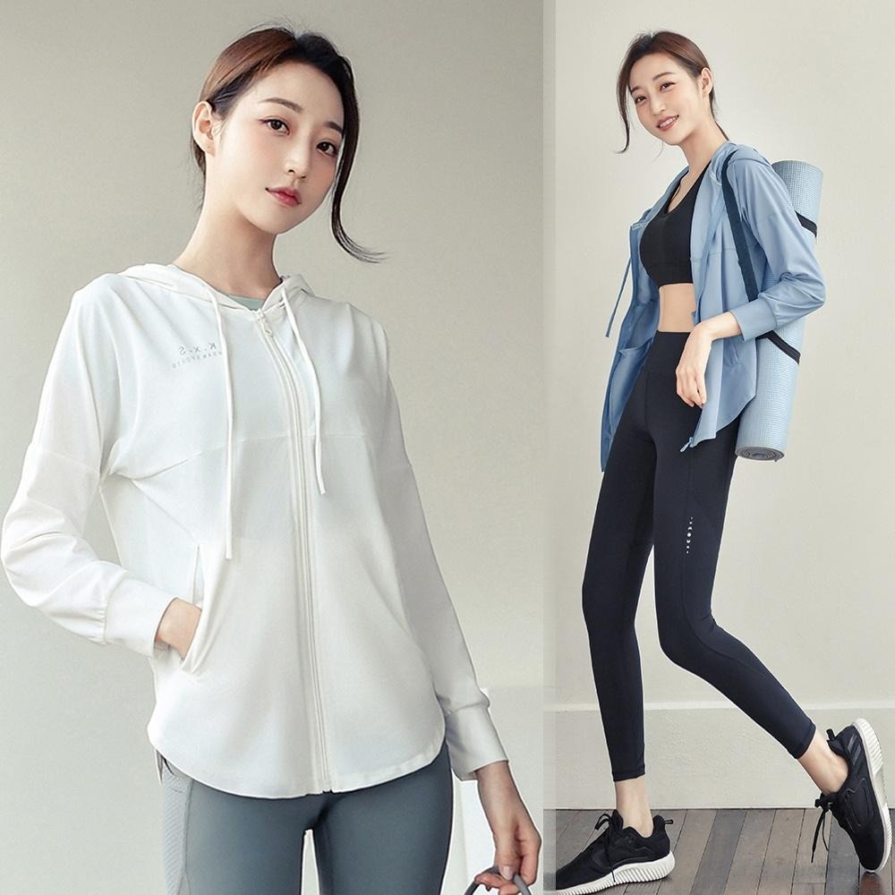 【BODYAIR】輕彈俏皮遮陽連帽罩衫外套(運動.健身.慢跑)-細節圖5