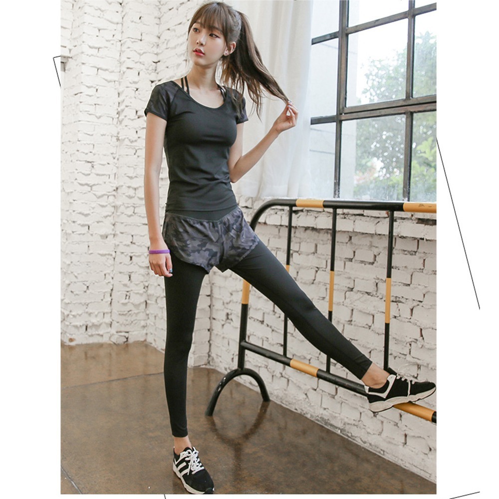 【BODYAIR】 寬肩迷彩短袖上衣(運動.瑜珈.慢跑)-細節圖4