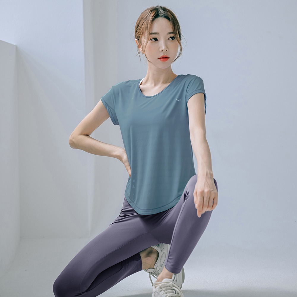 【BODYAIR】 冰感輕盈點布綁腰罩衫上衣(瑜珈.運動.慢跑)-細節圖6