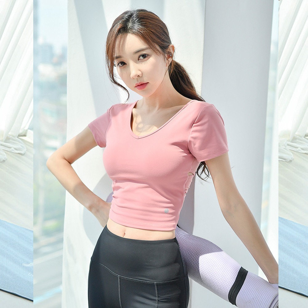 【BODYAIR】 交叉美背無鋼圈BRA短上衣 任2入(瑜珈.慢跑.健身)-細節圖2
