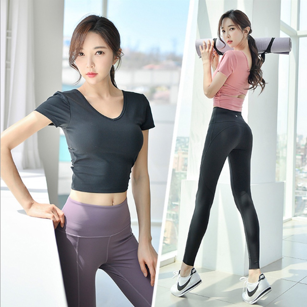 【BODYAIR】 交叉美背無鋼圈BRA短上衣 任2入(瑜珈.慢跑.健身)-細節圖5