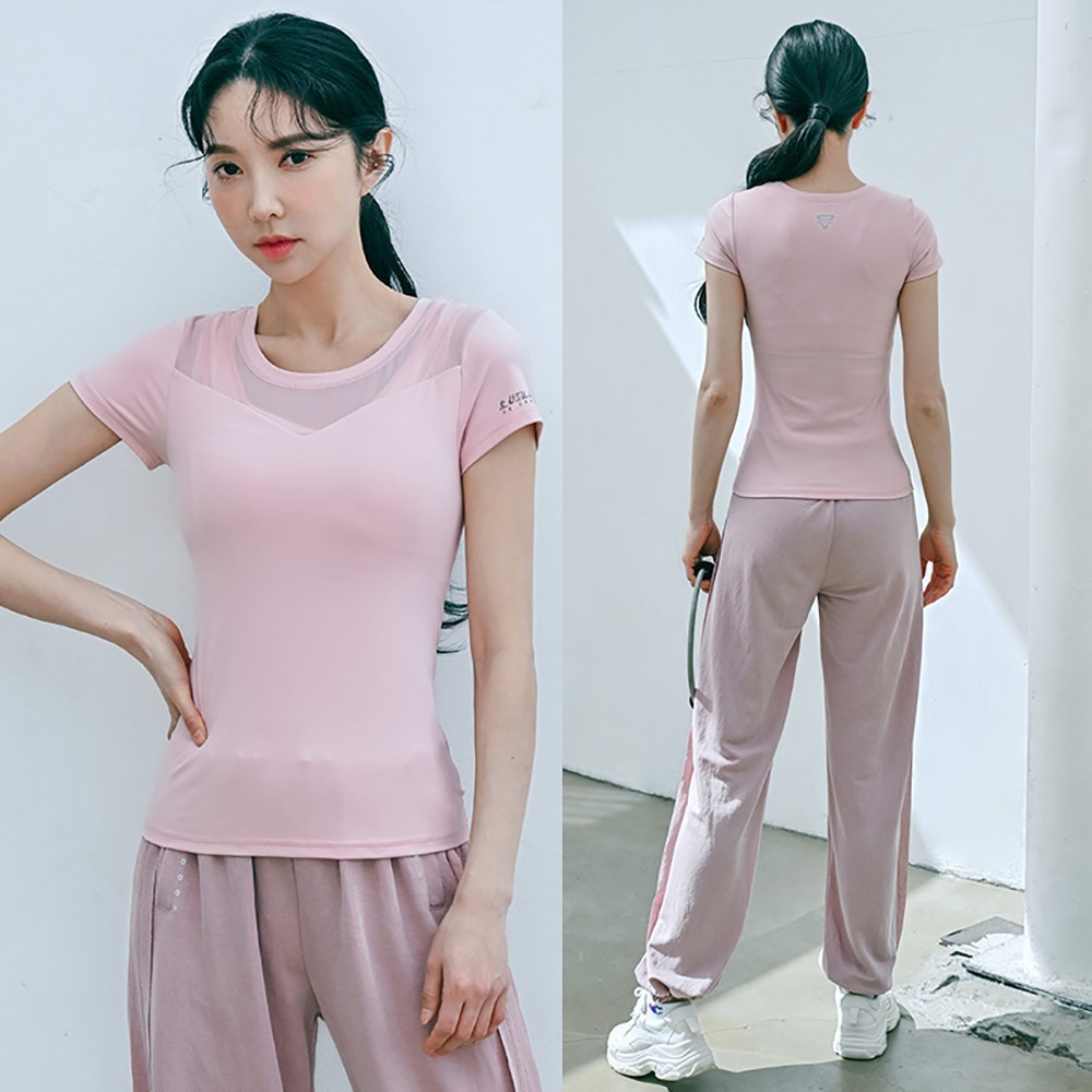 【BODYAIR】 小肩透紗收腰BRA上衣(瑜珈.慢跑.健身)-細節圖3