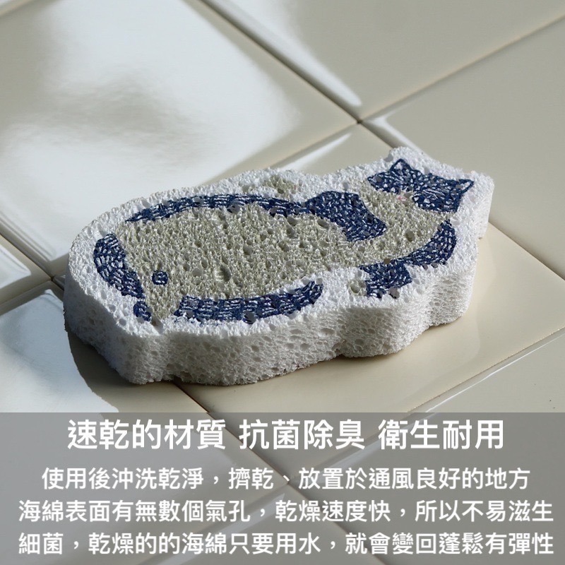 [友善地球首選] Ecomfort House日本製 kata kata北歐風天然環保清潔海綿 菜瓜布-細節圖6