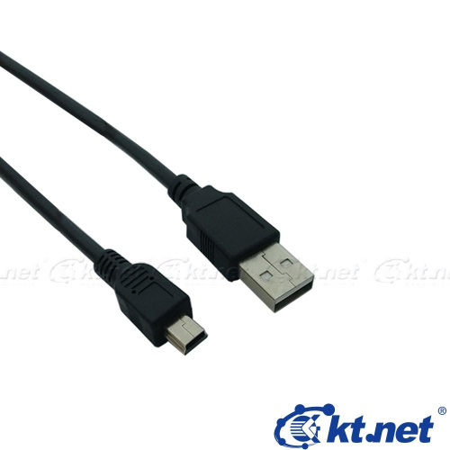 USB轉MINI5P 黑 1.5M USB2.0 MINI 5P/即插即用/供電/傳輸/訊號線/防干擾磁環/免驅動/高品