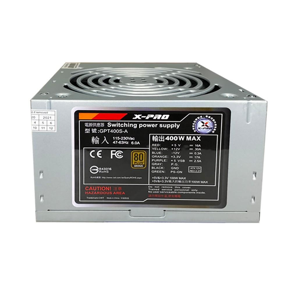 電腦天堂】X-PRO 400W 足瓦 銅牌 80Plus 電源供應器(電源 銅牌) GPT400S-A-細節圖4