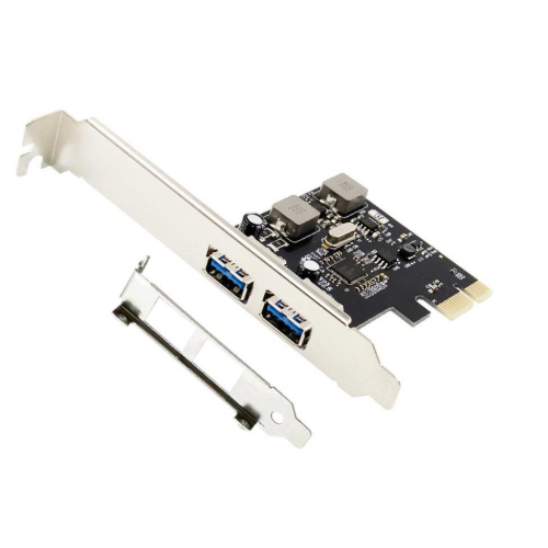 USB3.0 PCI-E擴充卡 2port 擴充卡 免電源版(win8.1和win10免驅動)