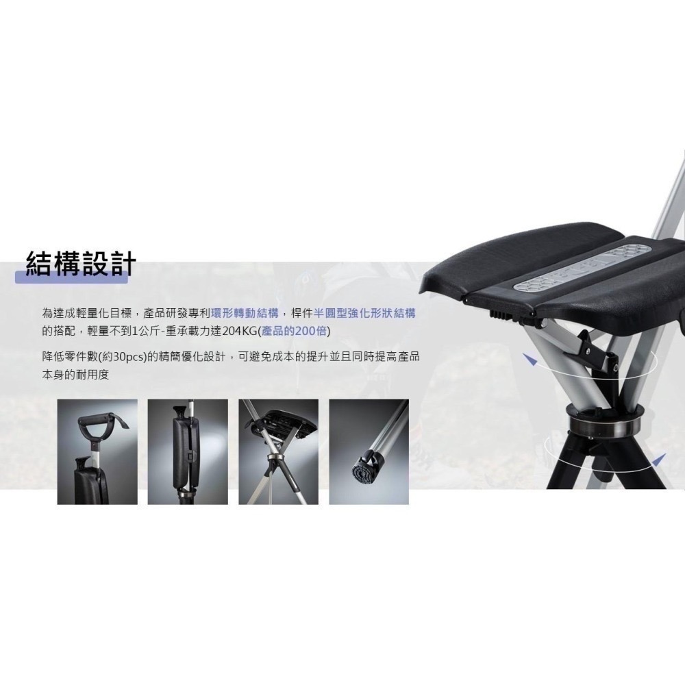 拐杖椅 行走健走輔助【泰達-TADA】拐杖椅 隨身椅 泰達第二代公司貨 自動手杖椅隨身椅 老年長照-分尺寸、多色可選-細節圖3