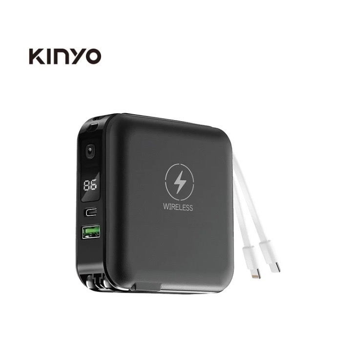 【Kinyo】行動電源 充電器12000mAh 7 in 1雙線夾心萬用充 (KPB) Type-C 蘋果手機-規格圖11