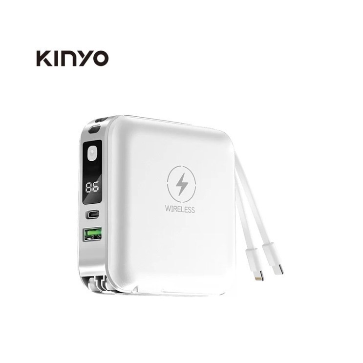 【Kinyo】行動電源 充電器12000mAh 7 in 1雙線夾心萬用充 (KPB) Type-C 蘋果手機-規格圖11