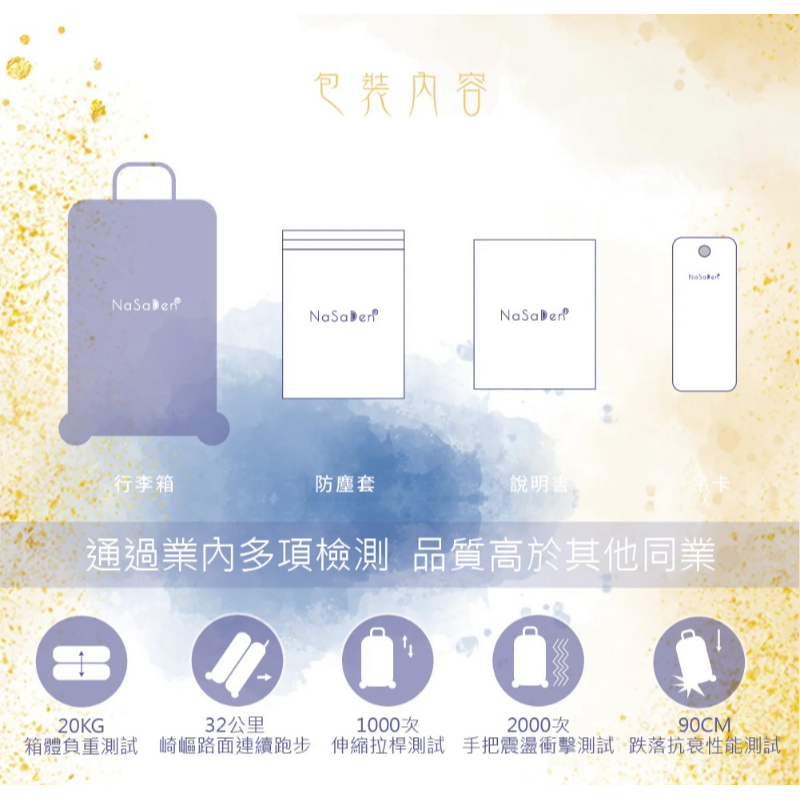 德國NaSaDen納莎登新無憂 二代版 毓  花曉杏 獨特印花拉鍊行李箱 26吋-細節圖8