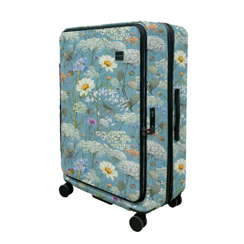 德國NaSaDen納莎登萊茵系列前開行李箱 【鼠尾草藍】 拉鍊行李箱 25吋/29吋(預購)-細節圖3