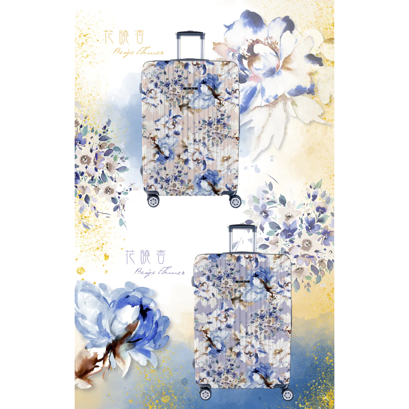 二代版 毓 德國NaSaDen納莎登新無憂 【花曉紫】 獨特印花拉鍊行李箱 26吋/29吋-細節圖6