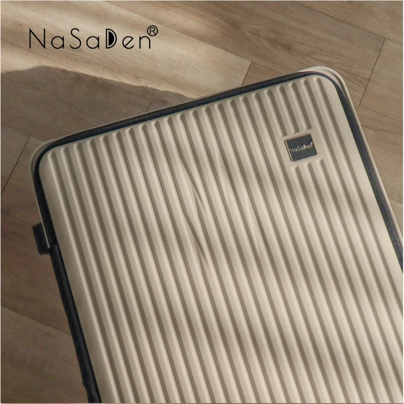 德國NaSaDen納莎登萊茵系列前開行李箱 【復刻駝金】 拉鍊行李箱 25吋/29吋-細節圖2