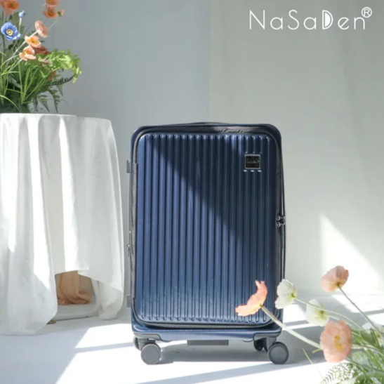 德國NaSaDen納莎登萊茵系列前開行李箱 【紳士藍】 拉鍊行李箱 25吋/29吋-規格圖11