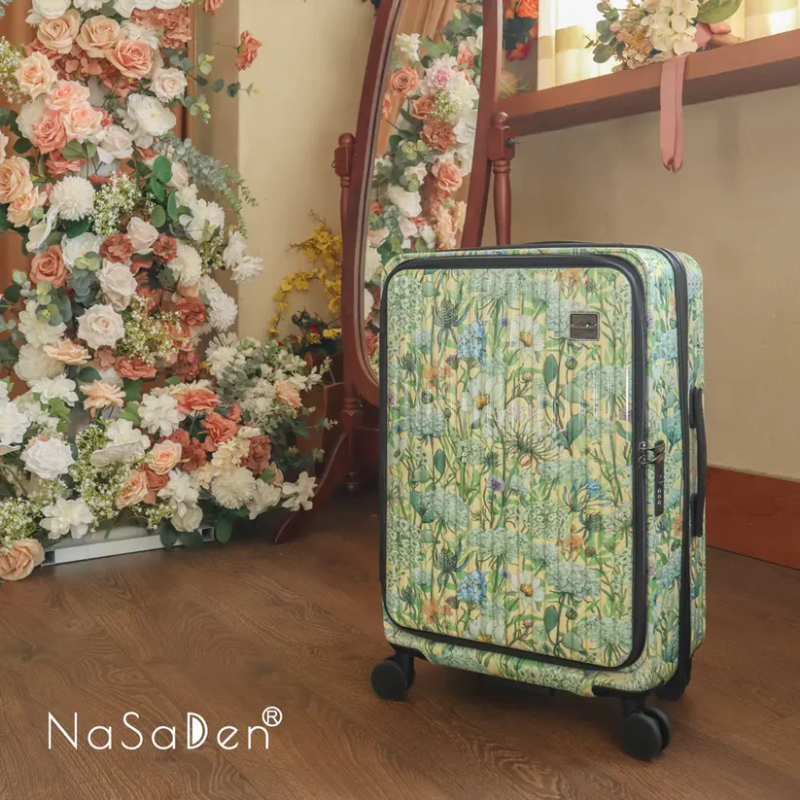 德國NaSaDen納莎登萊茵系列前開行李箱 【金魚草黃】 拉鍊行李箱 25吋/29吋-細節圖2
