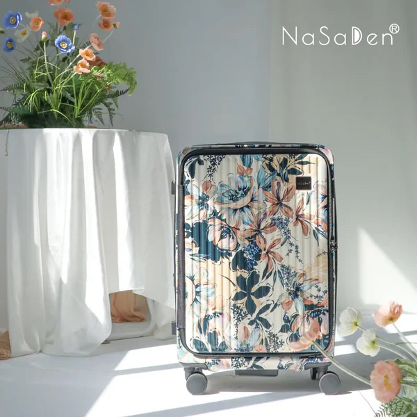 德國NaSaDen納莎登萊茵系列前開行李箱 洋槐杏 拉鍊行李箱 25吋/29吋-細節圖2