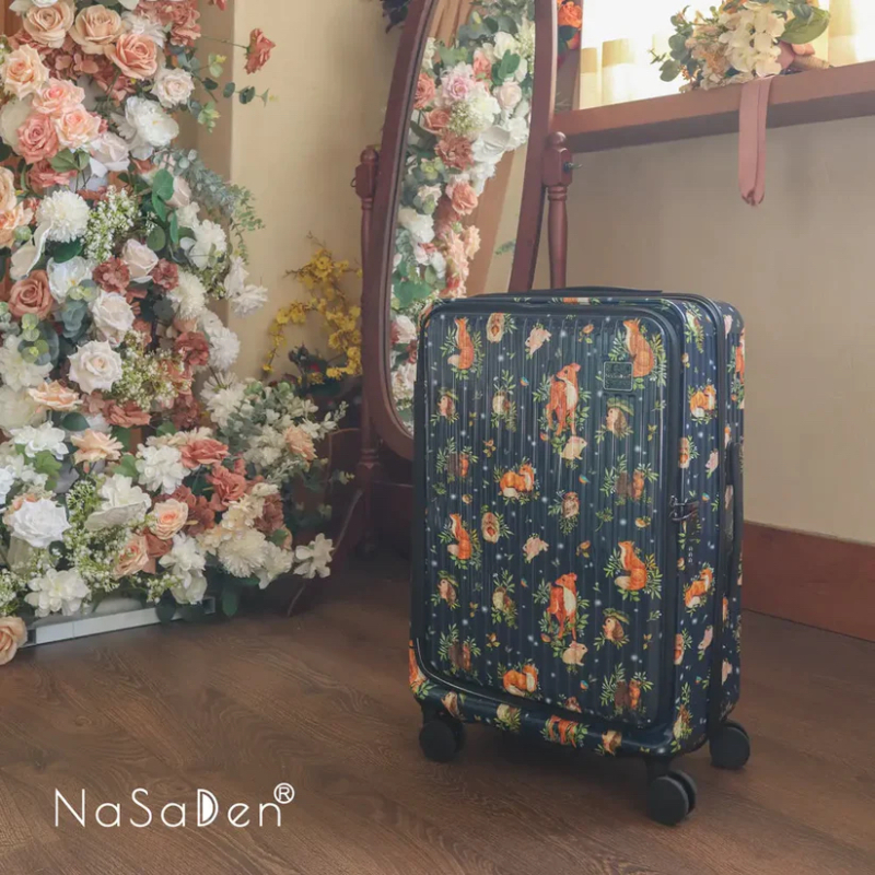 (預購) 德國NaSaDen納莎登萊茵系列前開行李箱 【英格藍貓深藍】 拉鍊行李箱 25吋/29吋-規格圖11