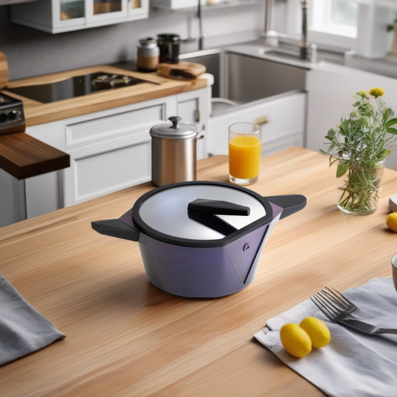 德國Buderus 鑽石可立鍋系列 24cm湯鍋(含蓋) 銀河藍-細節圖9