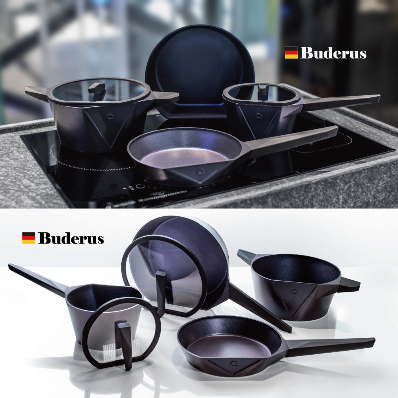 德國Buderus 鑽石可立鍋系列 24cm平底鍋(無附蓋) 銀河藍-細節圖8