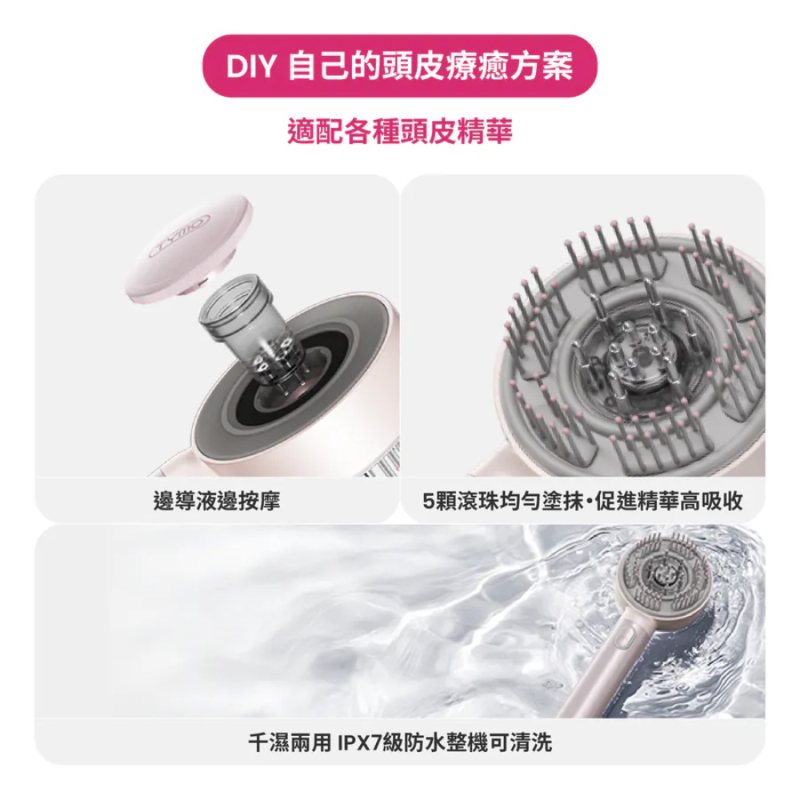 TYMO TRITHERA 紅光按摩梳-細節圖6