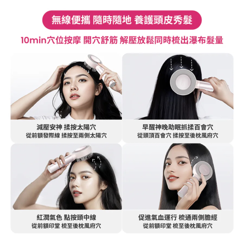 TYMO TRITHERA 紅光按摩梳-細節圖7