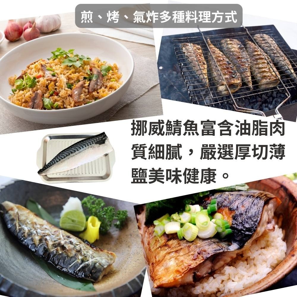 厚切鯖魚片 L大尺寸 薄鹽鯖魚 烤肉 露營超便利[好時物生鮮超市]-細節圖2