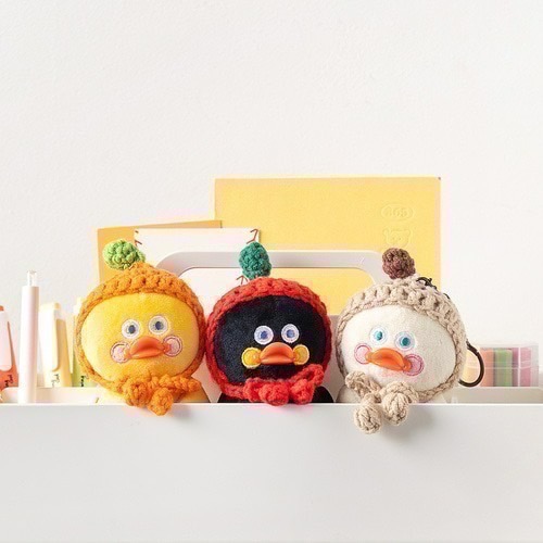 🇰🇷 現貨 Romane Brunch Brother  針織 小鴨 鴨子 鑰匙圈 吊飾-細節圖2