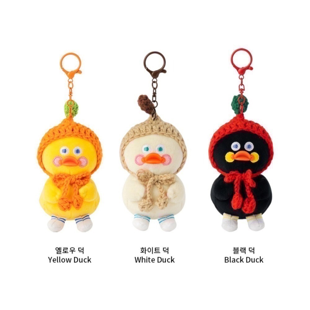 🇰🇷 現貨 Romane Brunch Brother  針織 小鴨 鴨子 鑰匙圈 吊飾-細節圖8
