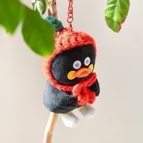 🇰🇷 現貨 Romane Brunch Brother  針織 小鴨 鴨子 鑰匙圈 吊飾-細節圖4