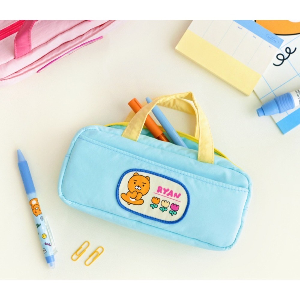 🇰🇷 現貨 KAKAO FRIENDS 春植 萊恩 桃子 鉛筆袋 文具-細節圖4