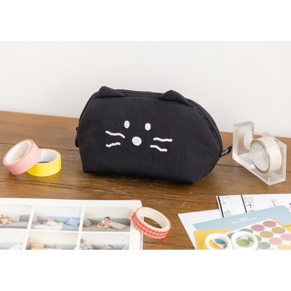 🇰🇷 現貨 Romane Brunch Brother Kitty Soft 貓咪 化妝包 收納包-細節圖2