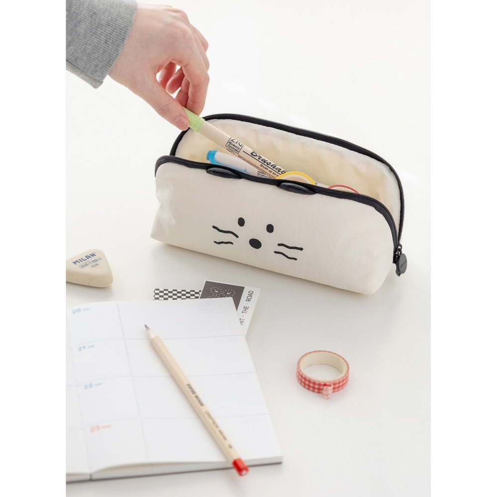 🇰🇷 現貨 Romane Brunch Brother Kitty Soft 貓咪 鉛筆袋 文具-細節圖3