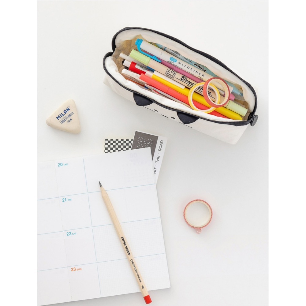 🇰🇷 現貨 Romane Brunch Brother Kitty Soft 貓咪 鉛筆袋 文具-細節圖4