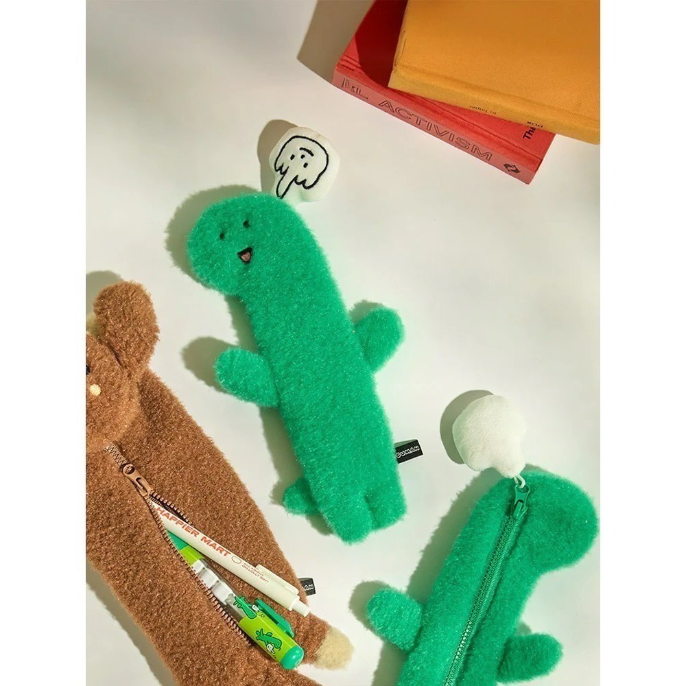 現貨 韓國 JOGUMAN WOODY 腕龍 臘腸狗 收納包 鉛筆袋 THROW AWAY系列-細節圖2