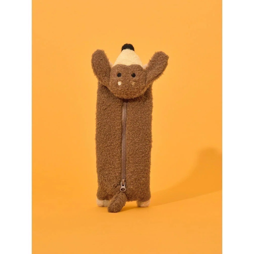 現貨 韓國 JOGUMAN WOODY 腕龍 臘腸狗 收納包 鉛筆袋 THROW AWAY系列-細節圖5